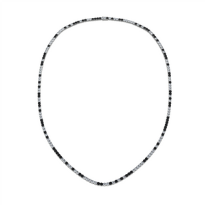 Code Tennis Necklace Black 18k